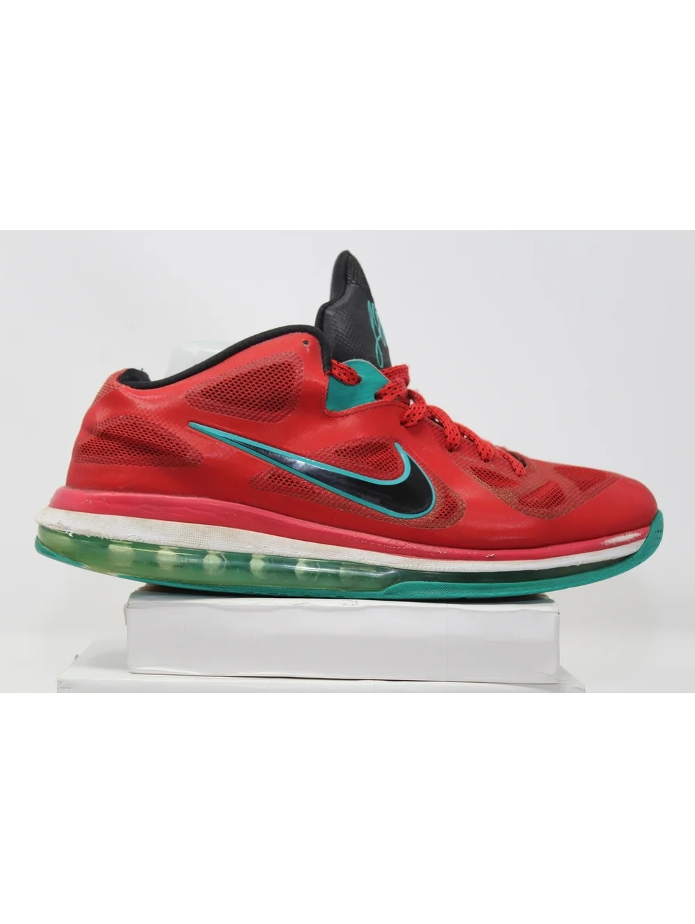 Nike Lebron 9 Low Liverpool 510811-601 Size 10.5 Men's Shoes Action Red & Green